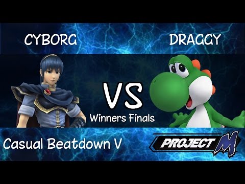 Casual Beatdown V | Cyborg (Marth, Roy, Mario) vs Draggy (Yoshi) - Winners Finals