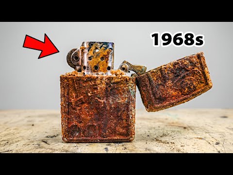 $1000 1968 Vietnam War Zippo Lighter Restoration - Amazing Restoration