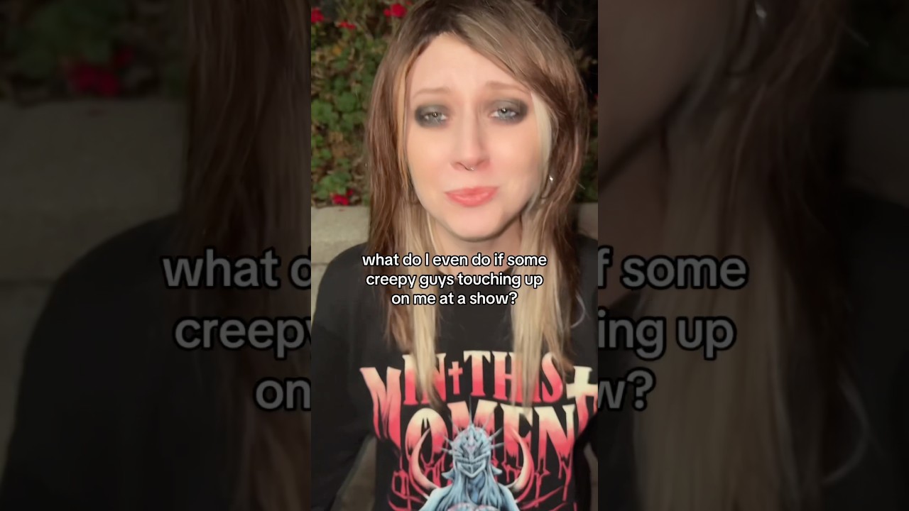 IF Creepy Guy is TOUCHING UP on you at show DO THIS…🫢🤔 #emo #livemusic #rock #rockmusic #tx2 #punk