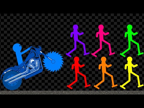 Survival Stickman Race - Run From Dangerous Motorcycle