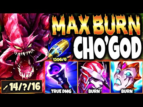 I COMPLETELY BROKE NA With Max Burn/Pen Cho'Gath Build ~ 120G/Q 💰 LoL Top ChoGath s12 Gameplay