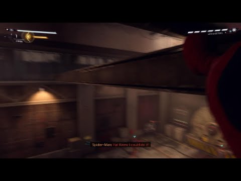 Miles Morales PS5 warehouse stealth gameplay