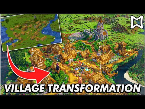 ► Transforming An Entire Village In Minecraft | Full Time-Lapse