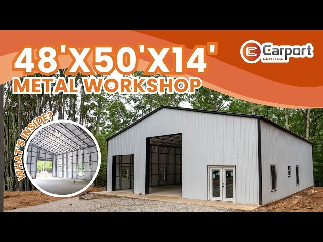 48’ x 50’ x 14’ Metal Workshop