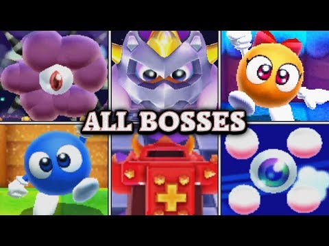 Kirby's Blowout Blast - All Boss Fights (No Damage)