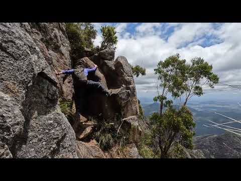 Logan's Ridge with Mt Barney legend, Alan Frost