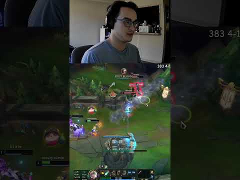 CHALLENGER ADC STYLING ON THE ENEMY #sweatysalmonlol #shorts