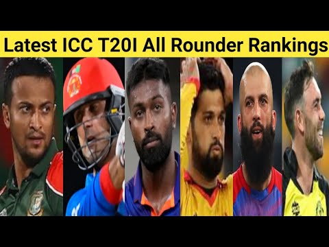 Latest ICC T20I All Rounder Rankings 🏏 Top 10 All Rounder 🔥 #shorts #hardikpandya
