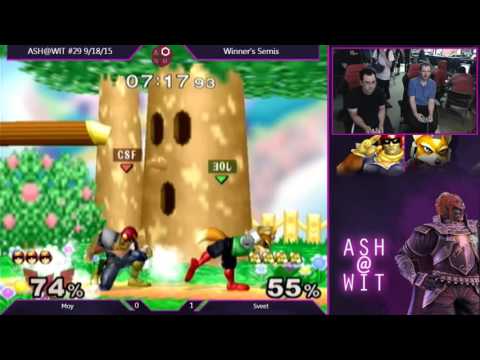 Moy (Falcon) vs Sveet (Fox)- ASH@WIT #29 Melee Winner's Semis