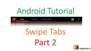 #129 Android Swipe Tabs Part 2: Android Tutorial For Beginners [HD 1080p]