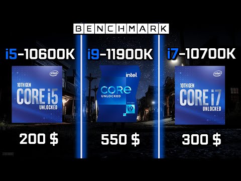 Intel i5-10600k vs i9-11900K vs i7-10700K // Test in 7 Games // RTX 3090