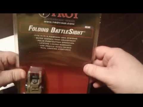 Troy Industries Backup Iron sights (new style) review and what has changed.