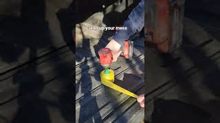 wing nut driver is a great way to wind straps. - the line construction