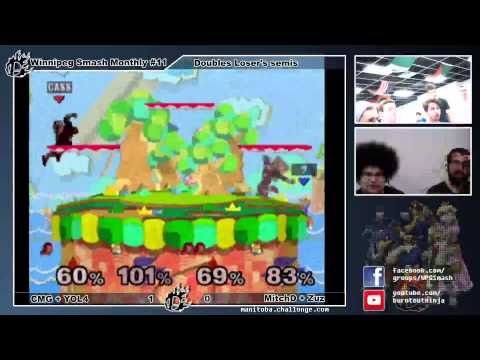 WSM11 CMG & YOL4 vs. MitchD & Zuz - Melee Doubles Losers Semifinals