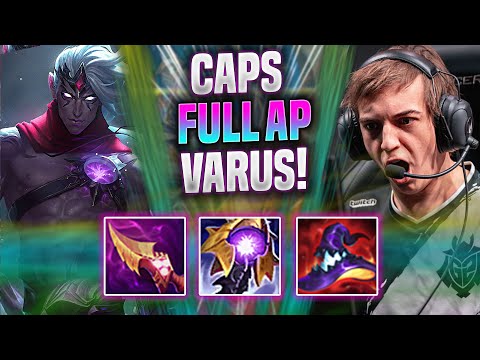 CAPS IS INSANE WITH VARUS FULL AP! - G2 Caps Plays Varus Mid vs Xerath! | Season 2022
