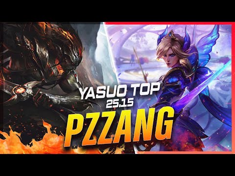 PZ ZZANG - Yasuo vs Fiora TOP Patch 25.15 - Grandmaster Yasuo Gameplay