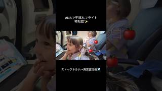 新規就航✨ANA直行便でストックホルム⇄東京へ✈️✨過酷な長時間子連れフライトですが、直行便のおかげで子ども達も楽しく過ごすことができました🥹🇯🇵 提供:ANA Japan