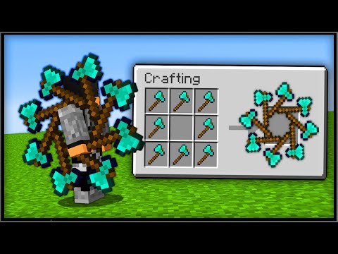 So I added MORE OVERPOWERED WEAPONS in Minecraft... [Datapack] (Throwable Tools)