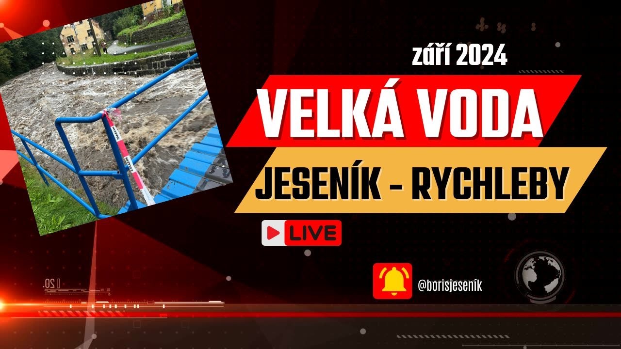 Velká voda    Jeseník   Rychleby záři 2024