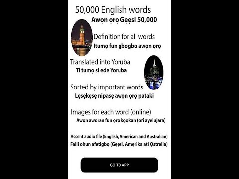 English yoruba dictionary