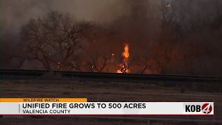 Unified Fire prompts evacuations, closes roads south of Belen  | 10 p.m.