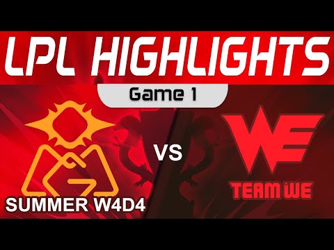 OMG vs WE Highlights Game 1 LPL Summer Season 2023 W4D4 Oh My God vs Team WE by Onivia