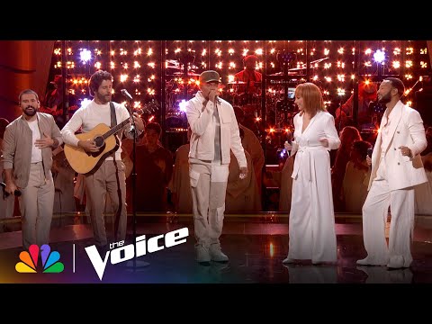 Coaches Chance, Dan + Shay, John and Reba Perform "Put a Little Love In Your Heart" | The Voice