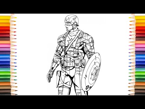 CAPTAIN AMERICA Coloring Pages | My Own Idea Color Captain Coloring Pages