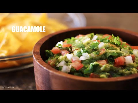 HOW TO MAKE GUACAMOLE | BEST EASY FRESH HOMEMADE GUACAMOLE RECIPE | गुआकेमोले | BY KRAFTED KITCHEN
