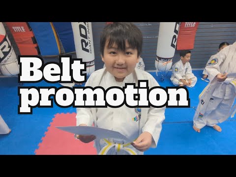 Taekwondo Belt promotion #littlewarrior #martialarts