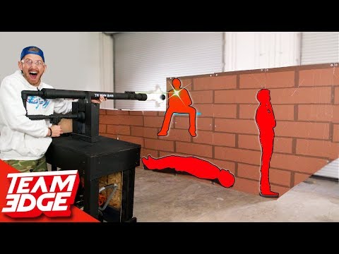 Shoot the Person Behind the Wall! | Cannon Edition!! Video