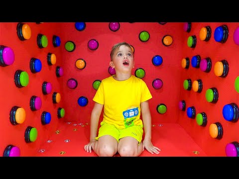 Vlad e Niki jogam 1000 Mystery Buttons e mais desafios engraçados