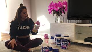 USN Blue Lab Whey and BCAA Power Punch review - Mandie Nugent