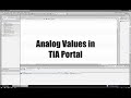Processing And Scaling Analog Input And Output Signals In TIA Portal S7 1200 S7 1500