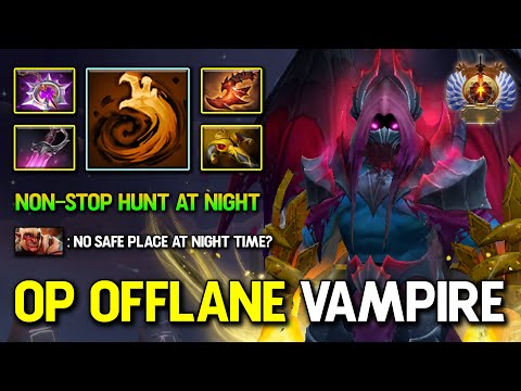 ULTRA AGGRESSIVE OFFLANE Night Stalker Non-stop Hunt At Night Time 7.37 DotA 2