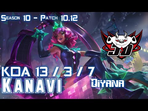 JDG Kanavi QIYANA vs EKKO Jungle - Patch 10.12 KR Ranked