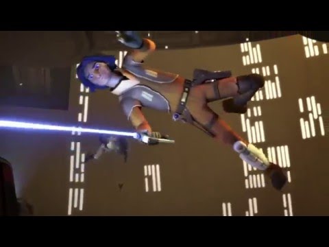 Ezra & Chopper sabotage scene