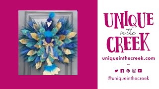 UITC™ How to Make a Peacock Wreath | Easy DIY Ribbon Wreath | Wing Wreath Board | LIVE Stream