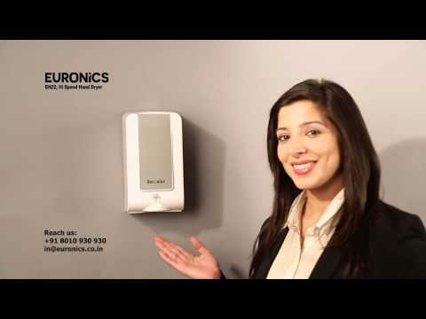 White euronics eh22nw abs hand dryer