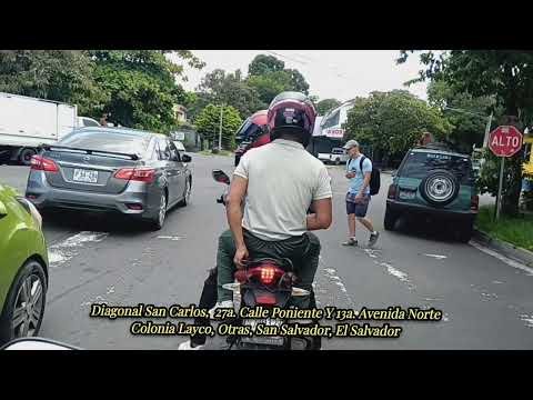 Hasta Colonia Medica, Sector Ex-embajada Desde Col. San Joaquín Poniente, San Salvador, El Salvador 