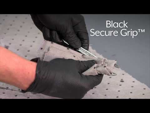 Uline Secure Grip™ Nitrile Gloves - Powder-Free