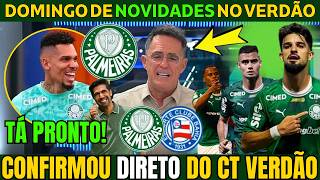 DOMINGO COM ÓTIMAS NOVIDADES NO PALMEIRAS. PAULINHO VOANDO NO TREINO E+ TODA PREPARAÇÃO DO VERDÃO.