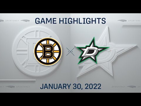 NHL Highlights | Bruins vs. Stars - Jan. 30, 2022