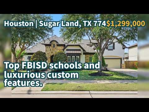 Sugar Land, TX 77479 | $1,299,000 | 5,074 Sqft, 5 beds, 4 full and 1 half baths, Single-Family | Top