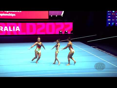 Australia 1 (AUS) - 2022 Acrobatic Worlds, Baku (AZE) - Dynamic Qualification  Women's Group