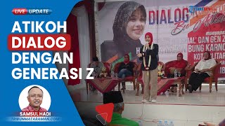 Istri Capres Ganjar, Atikoh Lakukan Dialog bareng Gen-Z di Halaman Makam Bung Karno: Catat Aspirasi