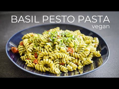 EASY Basil Pesto Pasta Recipe | How to make FRESH PESTO!