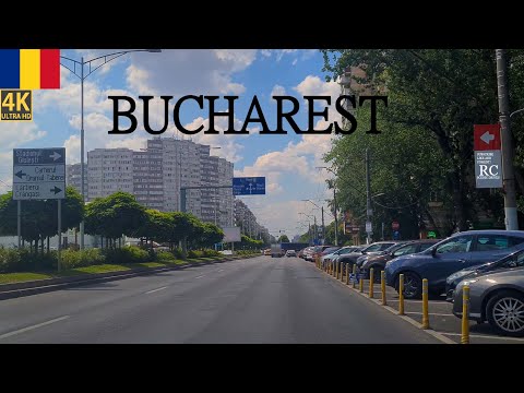 4K Leaving Bucharest West - E81 Bulevardului Iuliu Maniu - A1 Autostrada București Pitești - 4K