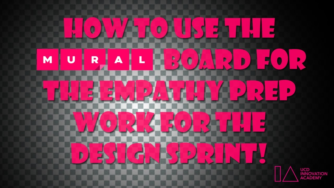 How to use Mural Design thinking template pre homework