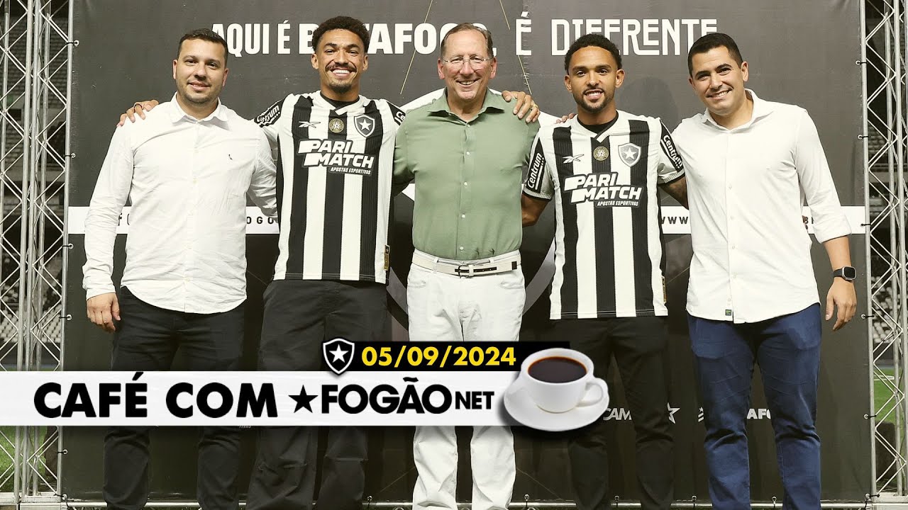 LIVE CAFÉ COM FOGÃONET | John Textor rebate inverdades; Vitinho e Adryelson apresentados no Botafogo